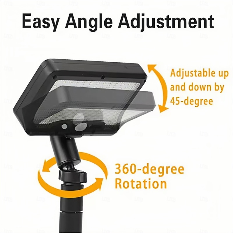 USB Clip On Solar Light Outdoor Motion Sensor 92 LED Solar Fence Lights Waterproof Safety Lighting Fences Decks Drainage Camping Tro  1PC4