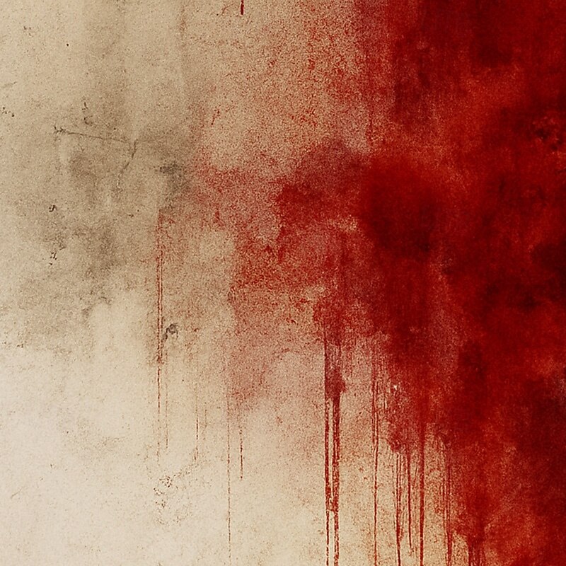 Halloween Men's Blood Splatter Blood stains Polo Long Sleeve Polo Shirts Casual Dark Outdoor Street Daily Wear 3D Print Quarter Zip Polo Spring Fall Winter Red Blue Gray4