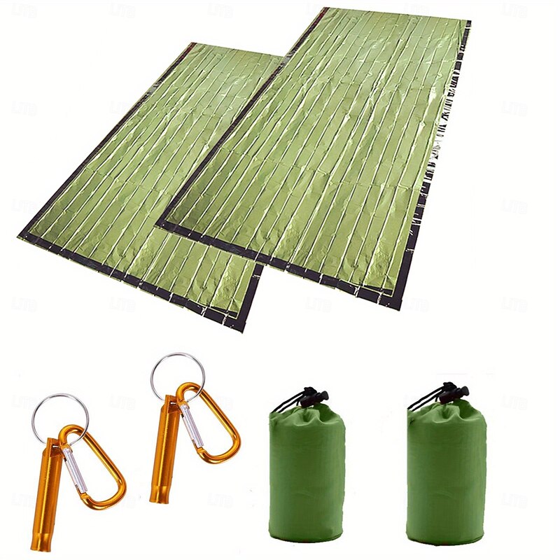 Lightweight Waterproof Emergency Sleeping Bag - Thermal Bivy Sack for Camping Hiking & Outdoor Survival Portable PE Material Easy-to-Carry Compact Design Bright Orange for Rescue Visibility4