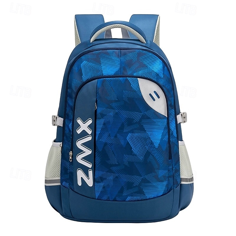 Kids' Large School Backpacks – Lightweight Zipper Bookbags with Side Mesh Pockets for Boys and Girls2