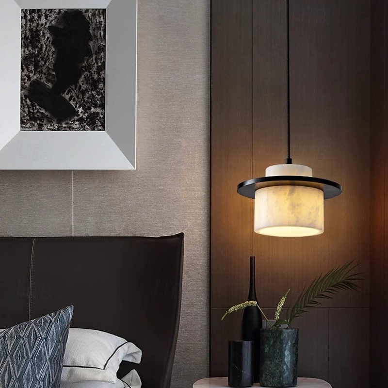 Nordic Modern Alabaster Marble Wall Sconce, Minimalist Elegance2