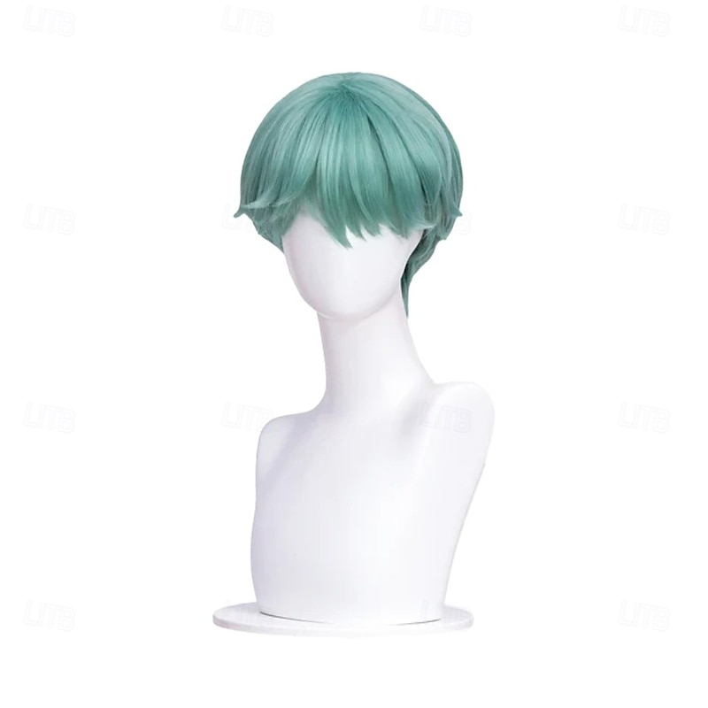 Movie Anime Korean Idol Inspired Cosplay Pop Star Wig Short Green