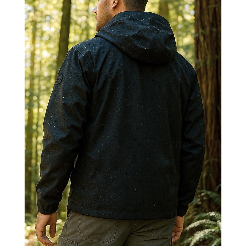 Men's Windbreaker Hiking Jacket rain coat Outdoor Waterproof Windproof Lightweight Hiking Outfits Hiking Clothes Spring Autumn / Fall Top Camping / Hiking / Caving Running Black Pink Green2
