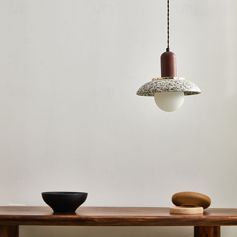 Modern Handmade Ceramic Pendant Light, Metal Ceramic Material, 20cm Height, Warm White Light, G9, Adjustable Chain4
