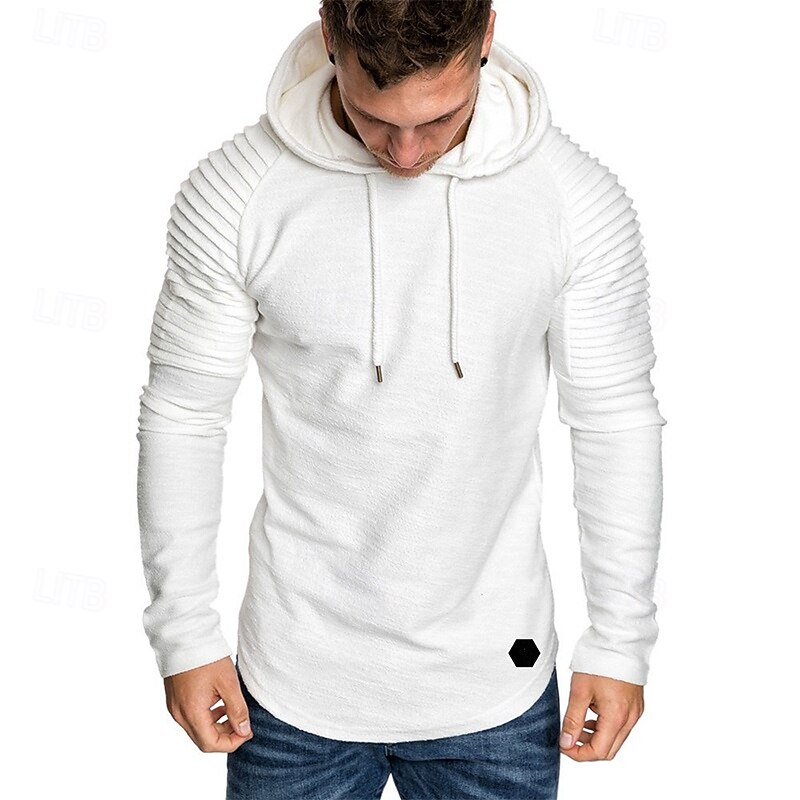 Men's Hoodie Tactical Black White Wine Army Green Khaki Hooded Plain Sports & Outdoor Daily Holiday Polyester Streetwear Cool Casual Cross-Seasons Fall & Winter Clothing Apparel Hoodies Sweatshirts4