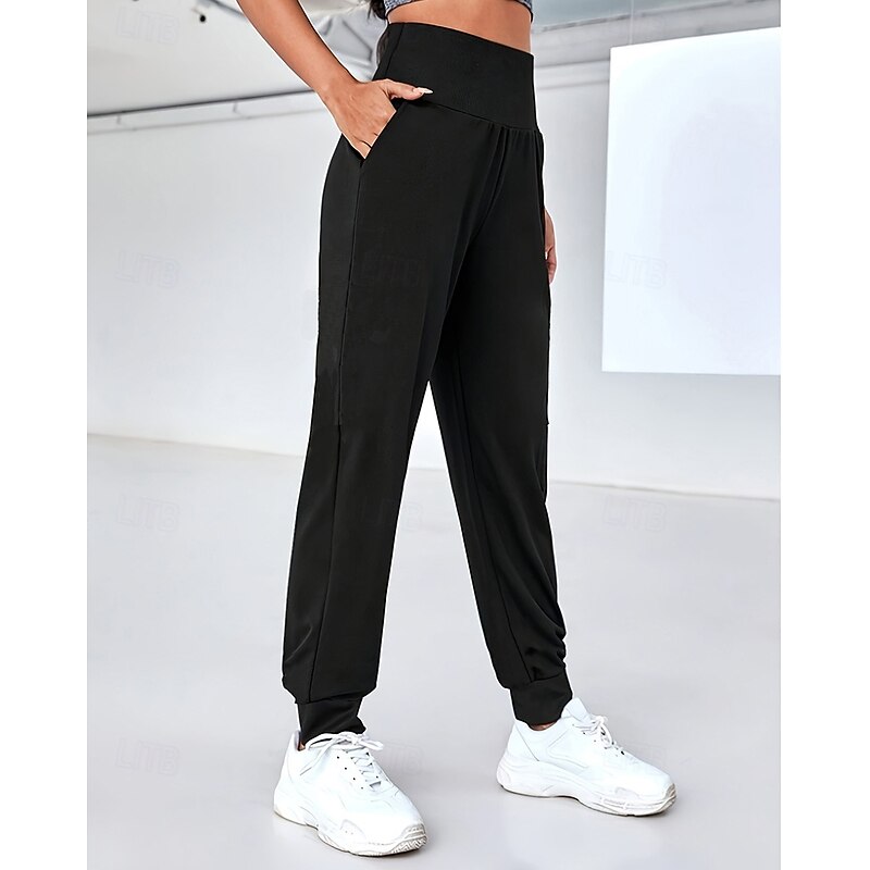 Women's Capri Leggings Yoga Leggings with Pockets Tummy Control High Waist Gym Athletic Pilates Bottoms Printing Black Dark Blue Fall Sports Activewear Tight Fit2