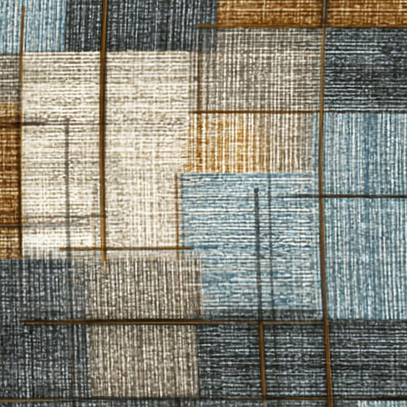 Men's Geometric Color Block Trousers Baggy Pants Casual Pants Mid Waist Vintage Outdoor Vacation Elastic Drawstring Waist Linen-Like Pants with Pockets Summer Spring Fall 3D Print Blue Green Khaki2