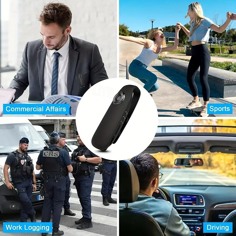 1080P Full HD Mini Camera Body Wear Camera Cycling Video Recorder Motion Activate Portable Pocket Body Cams Police Body Camera4