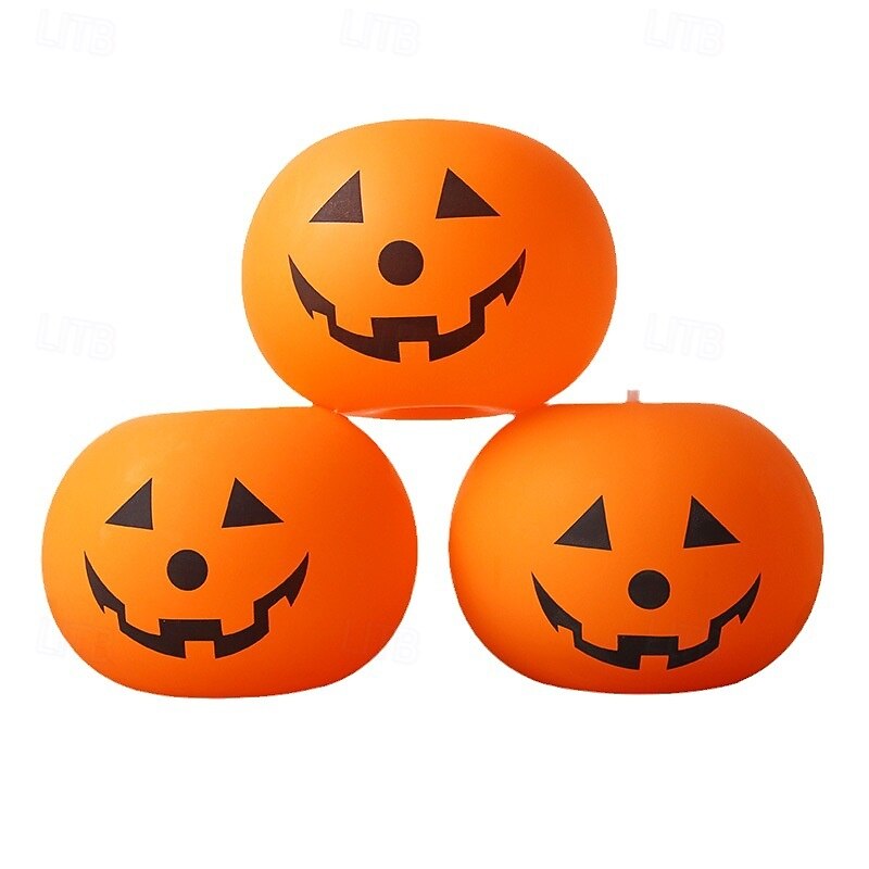 20 Pcs Halloween Pumpkin Balloon Light LED Electronic Decorative Light Indoor and Outdoor Party Atmosphere Decorative Light4