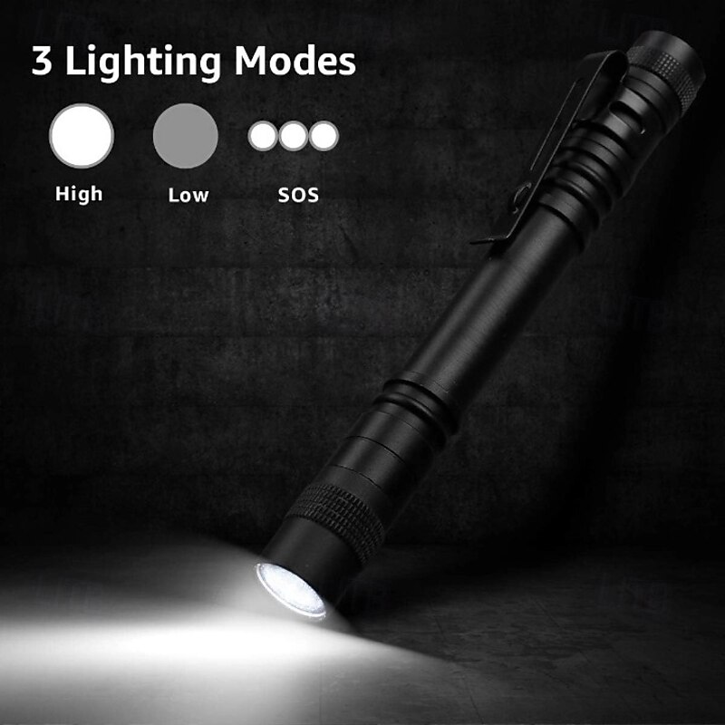 LED Pen Flashlights 1PCS, Lightweight, Mini, Waterproof Pocket Flashlight with Clip, Small Flashlights for Inspection, Work, Emergency4