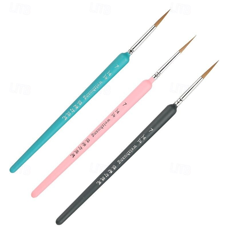 10 Pcs Very Fine Watercolor Edging Pen Set for Nail Art Sketching Students Colored Liner Brushes for Gouache Acrylic Detailing and Outline Painting3