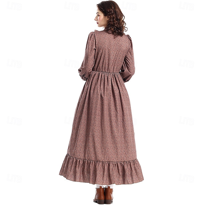 19th Century 1800s Old West Cosplay Costume Prairie Dress Pioneer Fancy Dress Women's Halloween Carnival World Book Day School Event Dress Up Historical reenactment Adults' Dress Apron4