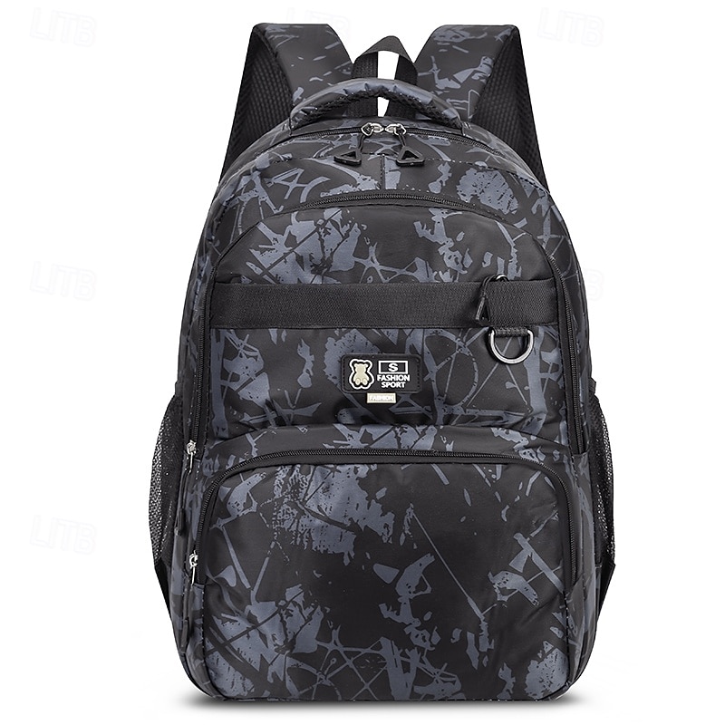 Boys' Camouflage Graffiti School Backpack – Lightweight Large Capacity Bookbag for Middle & High School Students4