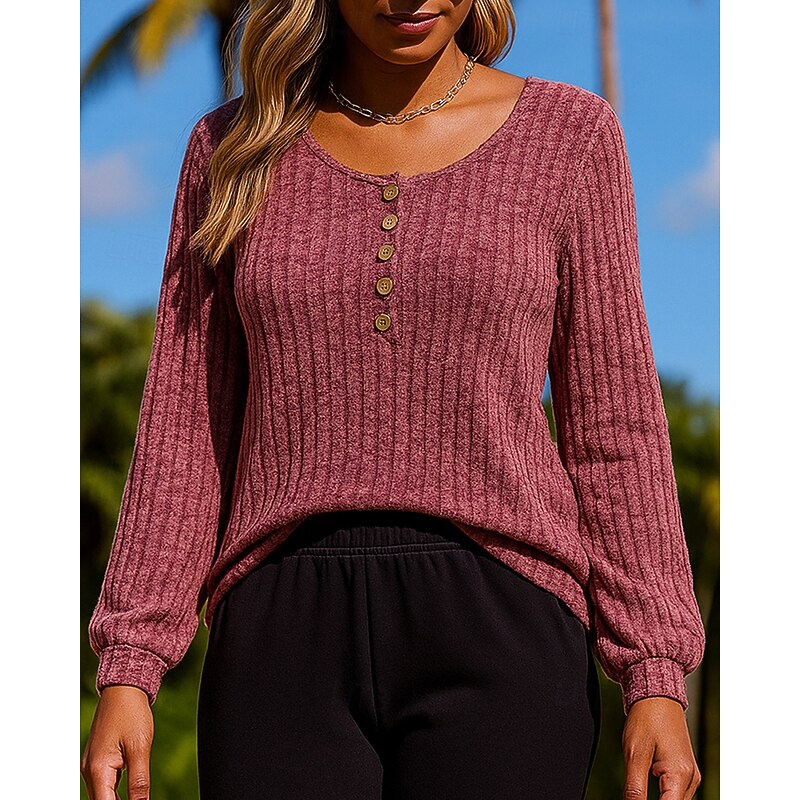 Women's Pullover Sweatshirt Casual Tops Long Sleeve Top Athleisure Fall Solid Colored Breathable Outdoor Running Sportswear Activewear Black Red Blue4