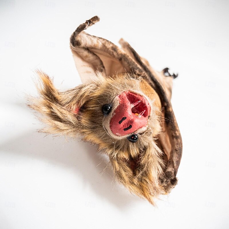 Realistic Halloween Bat, Perfect Decoration for Haunted Houses, Halloween Bat Decorations, Spooky Outdoor Hanging, Realistic Red Texture, Suitable for Decoration4