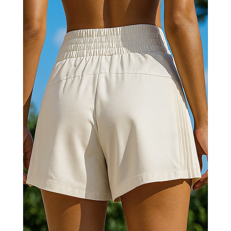 Women's Running Trackpants Workout Shorts High Waist Bottoms Athleisure Gym Workout Quick Dry Moisture Wicking Breathable Gym Workout Outdoor Running Loose Fit Sportswear Activewear Solid Colored3