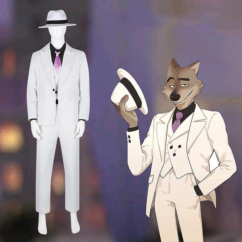 The Bad Guys 2 Mr. Wolf Coat Blouse / Shirt Pants Movie Cosplay Costume Movie Cosplay for Men's Adults Halloween Masquerade Performance Halloween