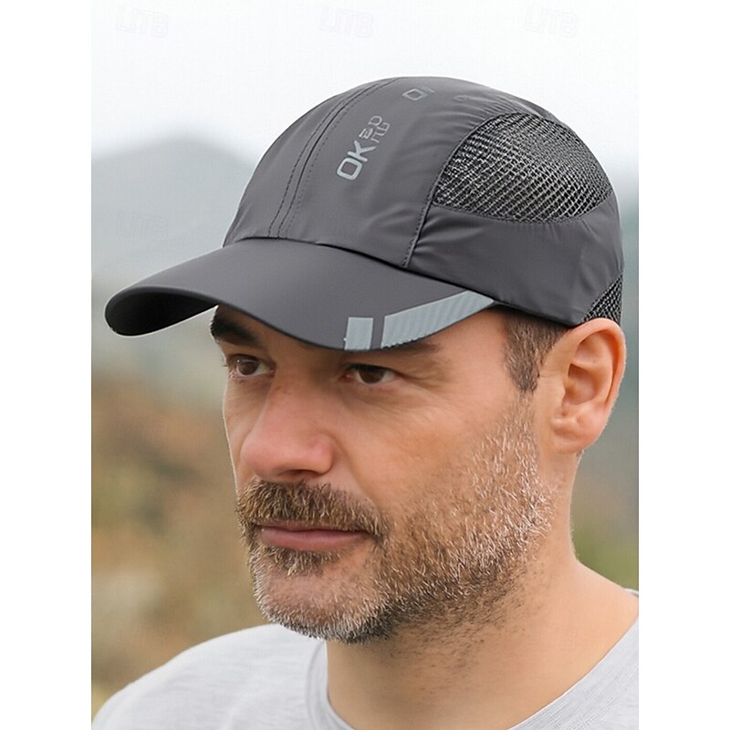 Men's Quick-Dry Running Cap – Lightweight Breathable Sports Hat with Mesh Panels for Outdoor Activities, Hiking & Running2