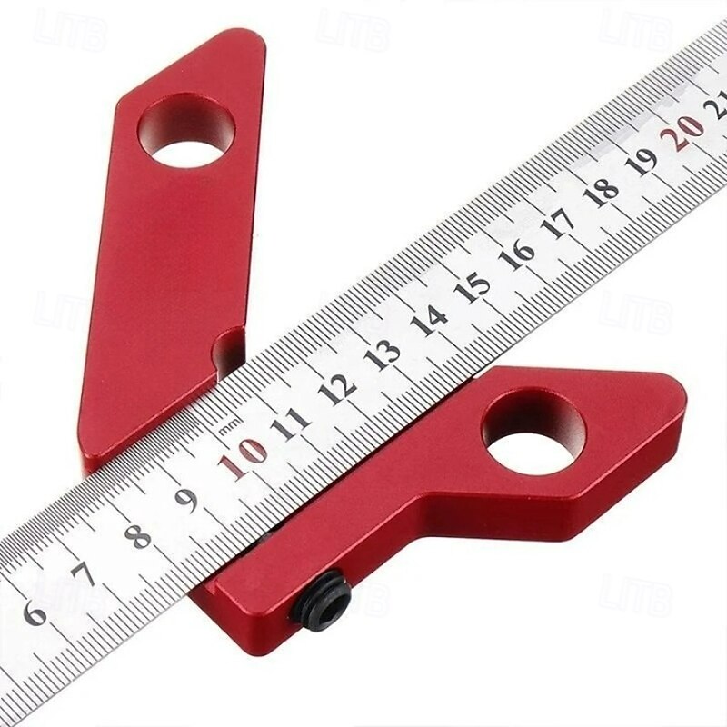 Woodworking Magnetic Center Scriber with 45 Degree Marking Tool Beechwood Round Center Line Scribing Gauge for Carpentry Precision Layout and Wood Craft Projects3