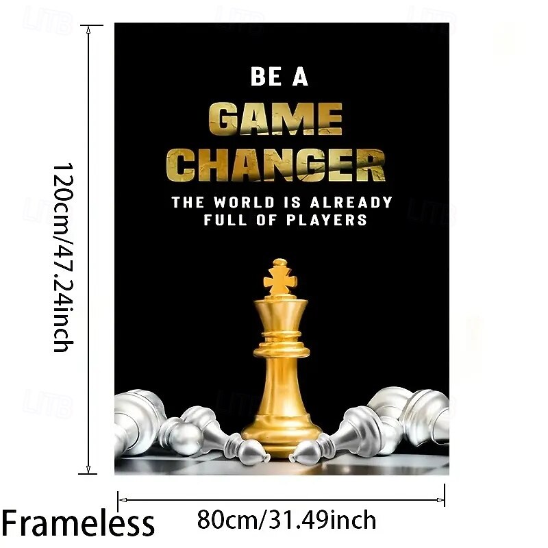 Becoming A Game Rule Changer Frameless Canvas Poster - Modern Wall Art In Living Room And Living Room Poster2