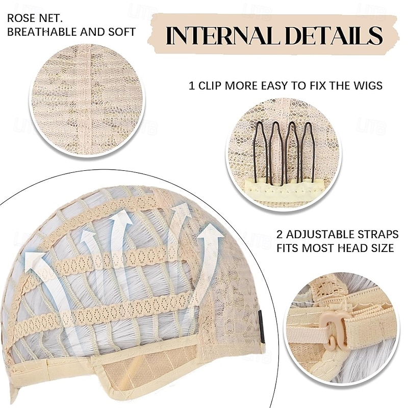 Mens Wig Long Curly Wavy White Wigs for Men Heat Resistant Synthetic Male Wig for Daily Party Cosplay Costume Halloween Use4