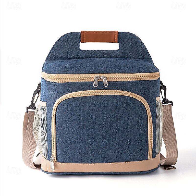 Lunch Bag for Women and Men for Back to School Office Picnic Hiking Beach Large Capacity Insulated Tote Thick Waterproof Oxford Cloth Cooler Bag Big Lunch Bento Carrier4