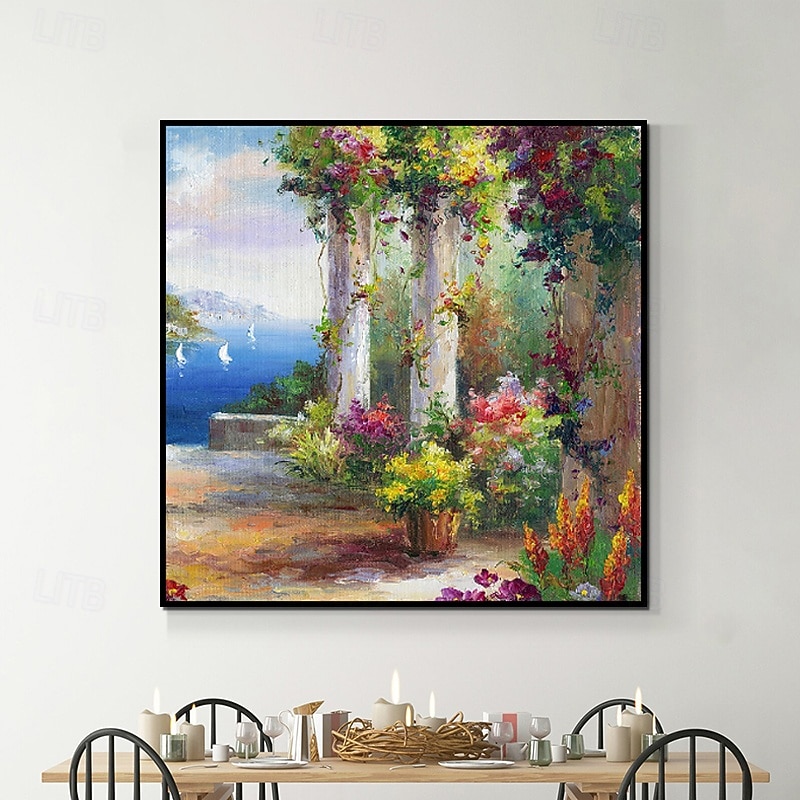 Handmade Oil Painting Canvas Wall Art Decoration Van Gogh Famous Painting Willows at Sunset Landscape for Home Decor Rolled Frameless Unstretched Painting