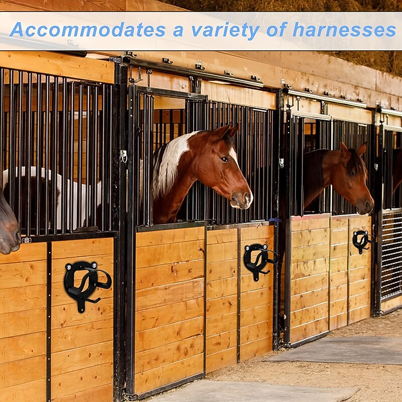2pcs Metal Halter Holders Horse Bridle Rack Bridle Bracket Bridle Hooks With Tubes And Screw Horse Tack Storage Halter Hanger Metal Bridle Holder For Tack Room Bridle Holder Wall Mount4