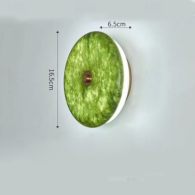 Marble Wall Sconce, Modern Wall Light Fixtures, Farmhouse Wall Sconces with Clear Glass Shade, Wall Lights for Living Room, Bedroom, Stair, Bathroom, Hallway 110-240V2