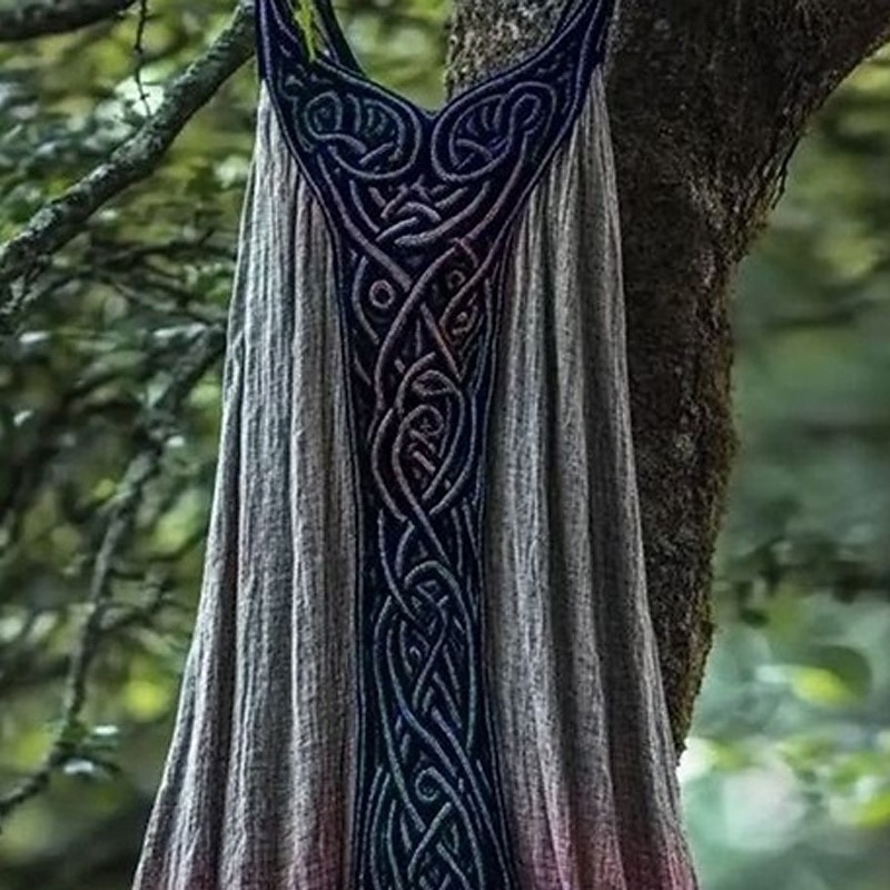 Women's Midi Dress Casual Dress Swing Dress Summer Dress Boho Dress Vintage Fashion Daily Beach Weekend Regular Fit Graphic Sleeveless Crew Neck Purple Summer Spring2