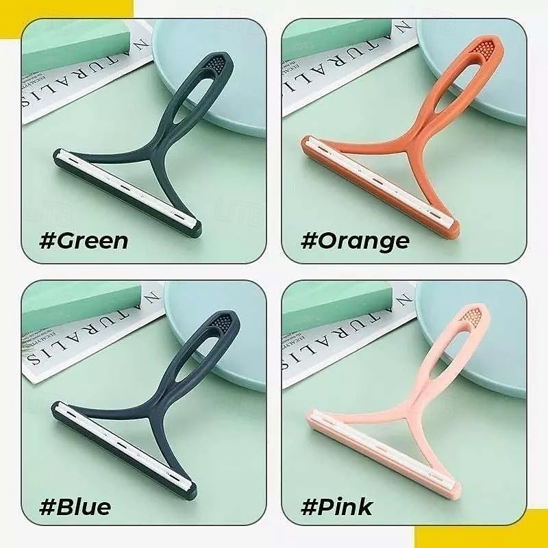 Double Sided Manual Hair Remover for Clothes and Furniture Reusable Lint Remover Brush for Coats Pet Hair and Carpet Effective Tool for Home Cleaning