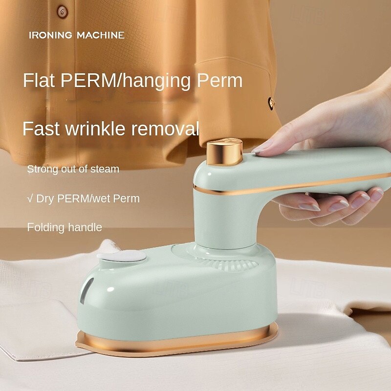 Portable Steam Iron Handheld Ironing Machine Household Clothing Iron Flat and Hang Ironing 2 in 1 Mini Rotating Electric Iron3