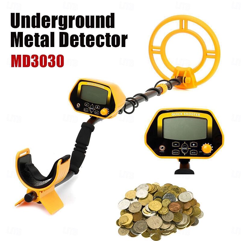MD-3030 Portable Underground Metal Detector MD3030 Treasure Hunter Gold Digger Finder LCD Display Waterproof - Function Detector2