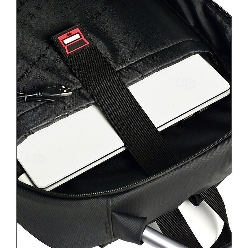 Men's Laptop Backpack for School and Work – Slim Waterproof College Bookbag with USB Charging Port, Lightweight Business Travel Daypack3