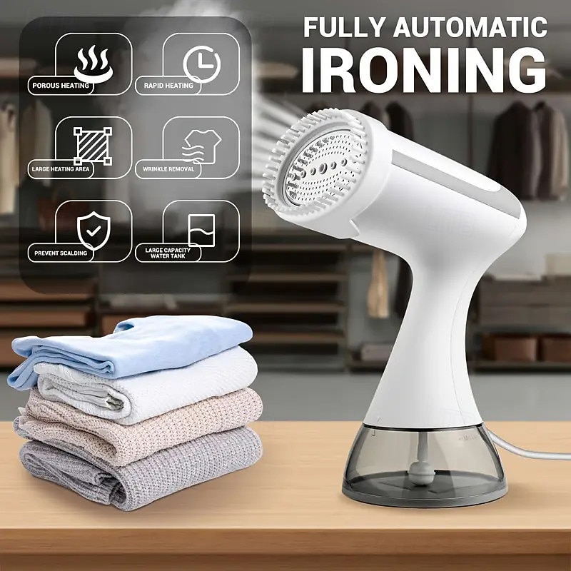 Portable Handheld Steam Iron For Clothes - Quickly Heats Up And Removes Fiber Wrinkles Perfect For Travel And Home Use3