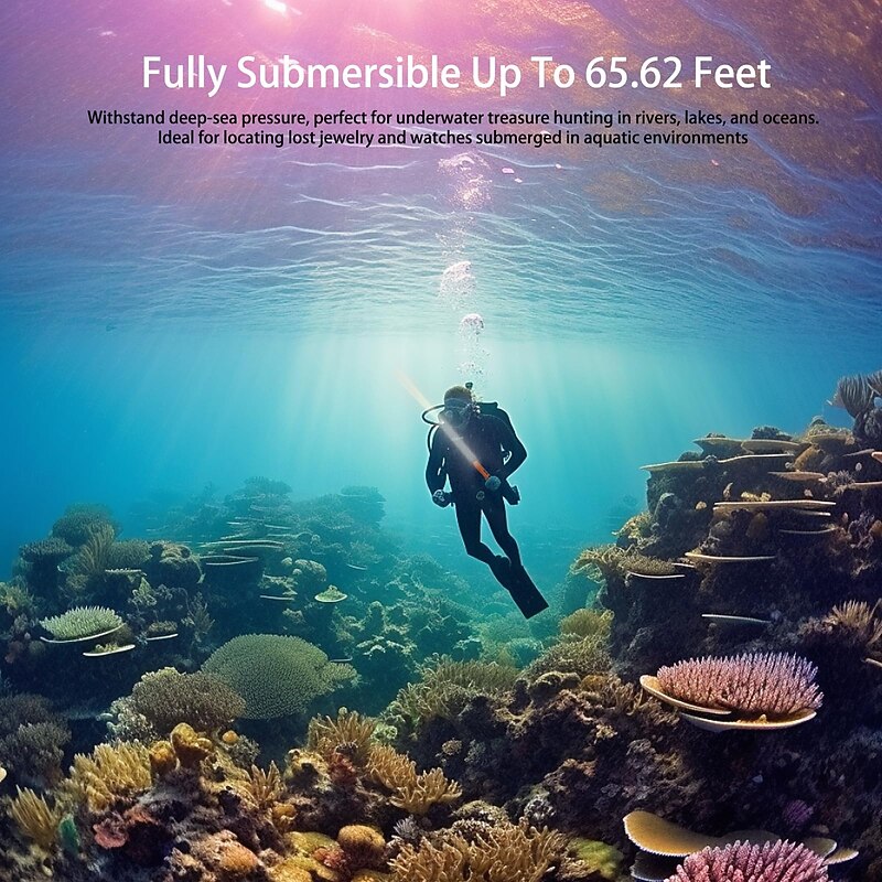 Metal Detector Pinpointer, Fully Submersible Waterproof Handheld Pin Pointer Wand, Search Treasure Pinpointing Finder Probe for Adults, Kids3