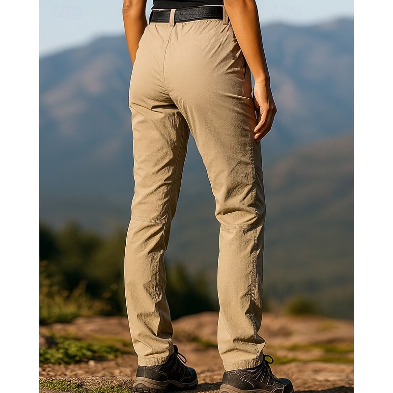 Men's Cargo Pants Hiking Pants Trousers Waterproof pants Outdoor Regular Fit Waterproof Windproof Bottoms Pocket Black Green Camping / Hiking Running S M L XL XXL2