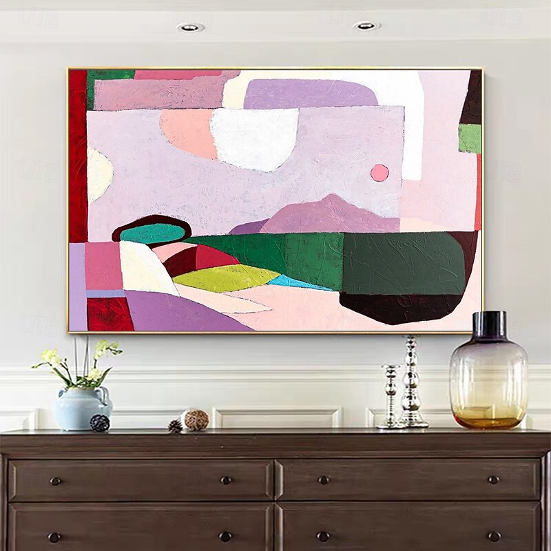 Mintura Handmade Textured Abstract Colorful Oil Paintings On Canvas Wall Art Decoration Modern Picture For Home Decor Rolled Frameless Unstretched Painting3