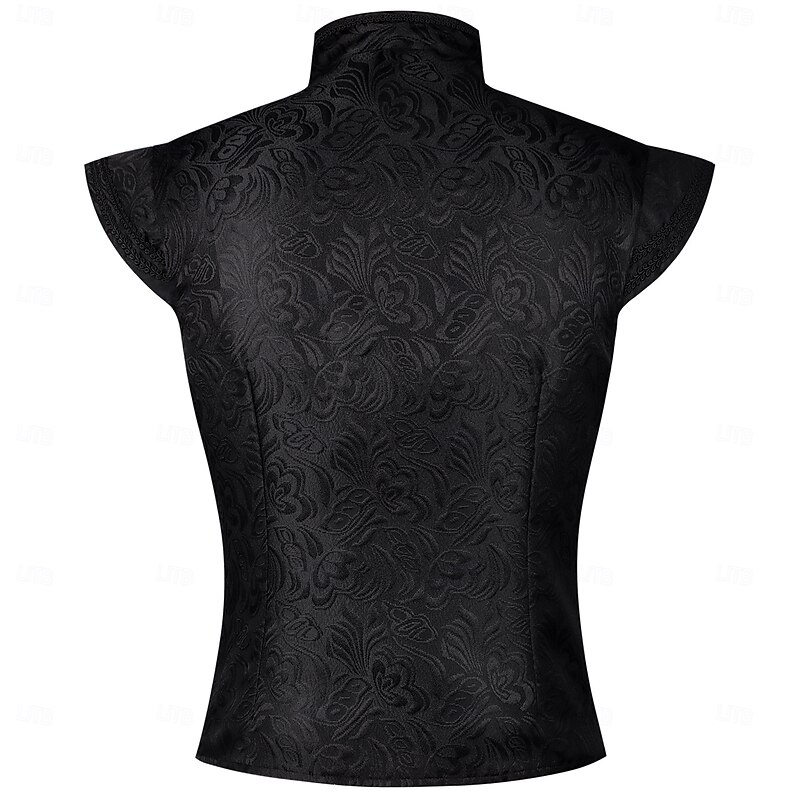 Rococo Victorian Renaissance Vest Prince Nobleman Jacquard Fancy Dress Men's Halloween Carnival Performance LARP Ren Faire Adults' Vest2