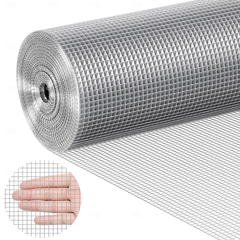 Hardware Cloth,  Hot Dipped Galvanized Wire Mesh Roll, Chicken Wire Fencing, Wire Mesh for Rabbit Cages, Garden, Small Rodents