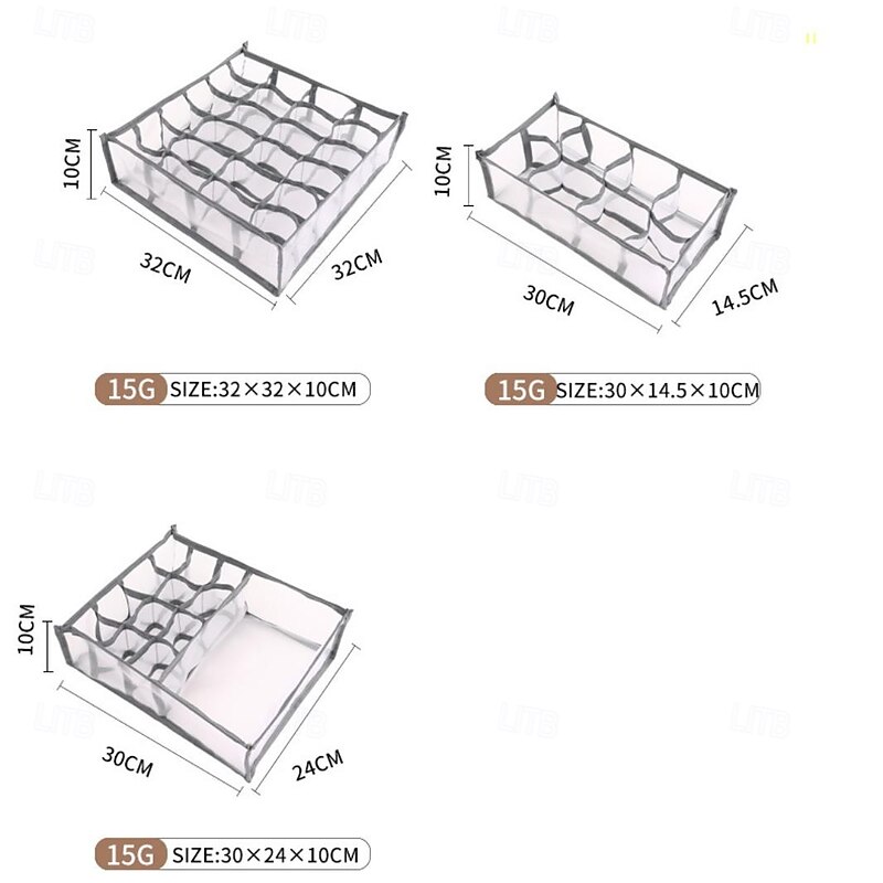Bra Sock Underwear Storage Box, Drawer Divider Organizer with Compartments for Socks, Lingerie, and Small Clothing, Home Closet Storage Solution for Tidying and Organizing2