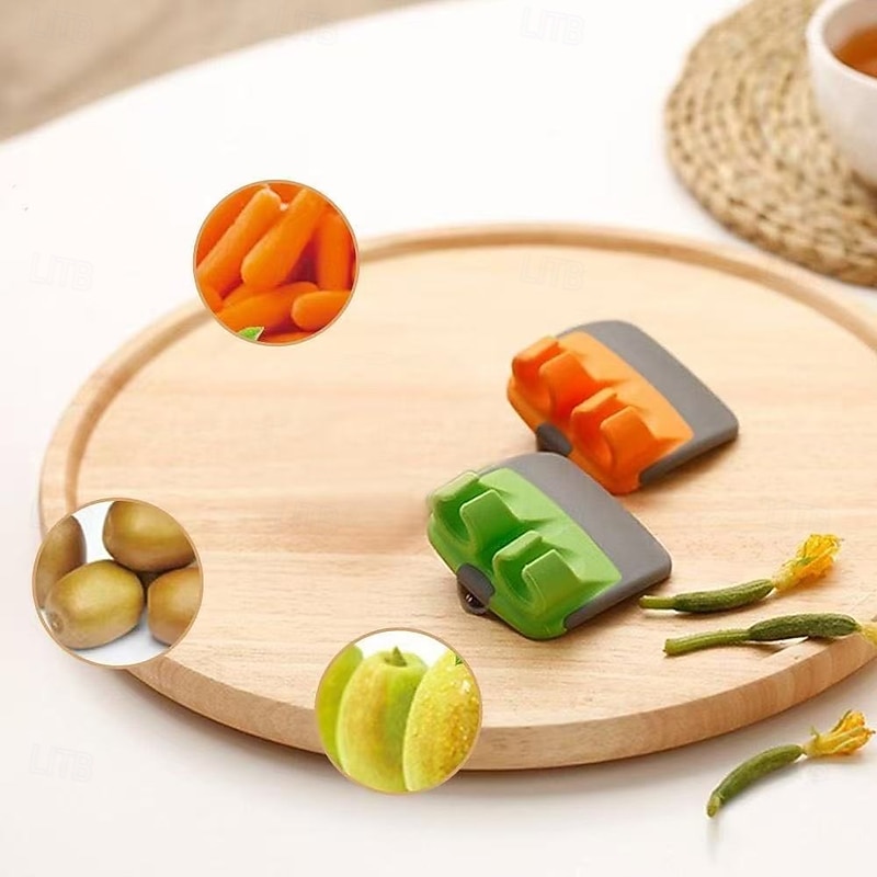 3pcs Sharp Blade Finger Peeler, Vegetable Fruit Peeler Ring, Multifunctional Handheld Thumb Knife for Kitchen Use