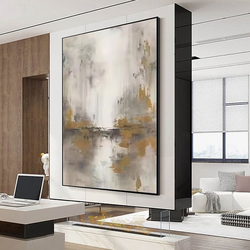 Mintura Handmade Abstract Landscape Oil Paintings On Canvas Modern Wall Art Room Decoration Picture For Home Decor Rolled Frameless Unstretched Painting4