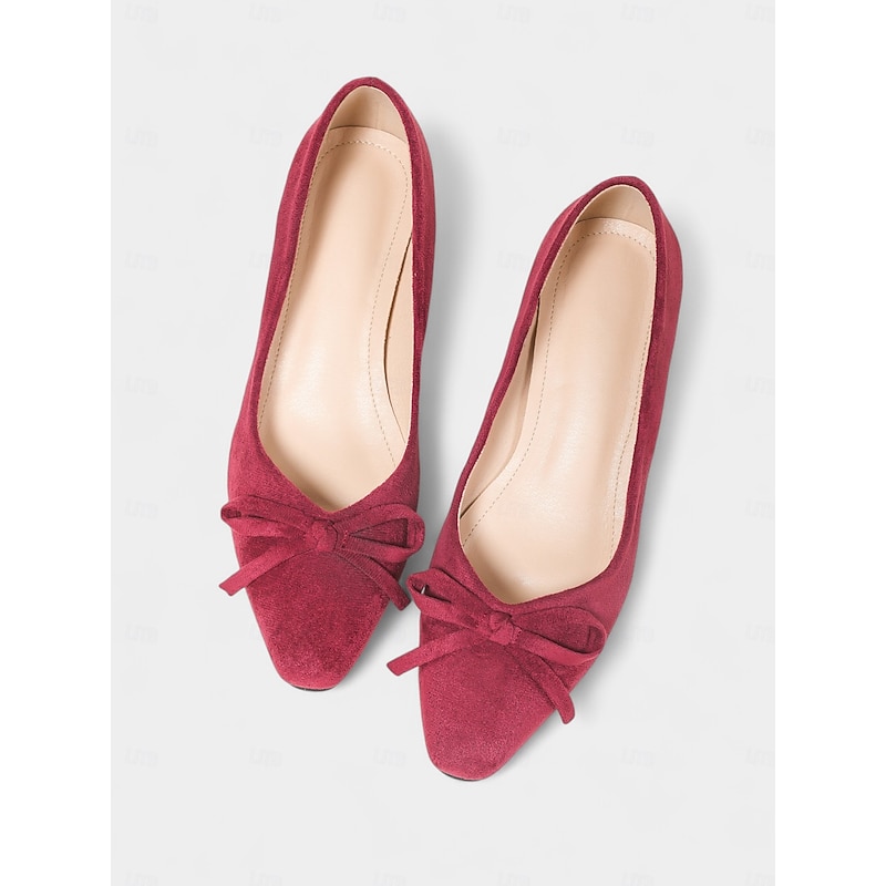 Women's Mustard Yellow Suede Block Heel Pumps – Vintage Style Bow Knot Round Toe Dress Shoes for Office, Weddings, and Elegant Retro Outfits3