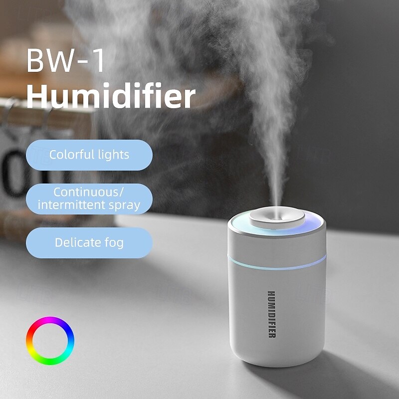 180ML Mini Air Humidifier USB Electric Home Office Vehicle-Mounted Desktop Colorful Humidifier