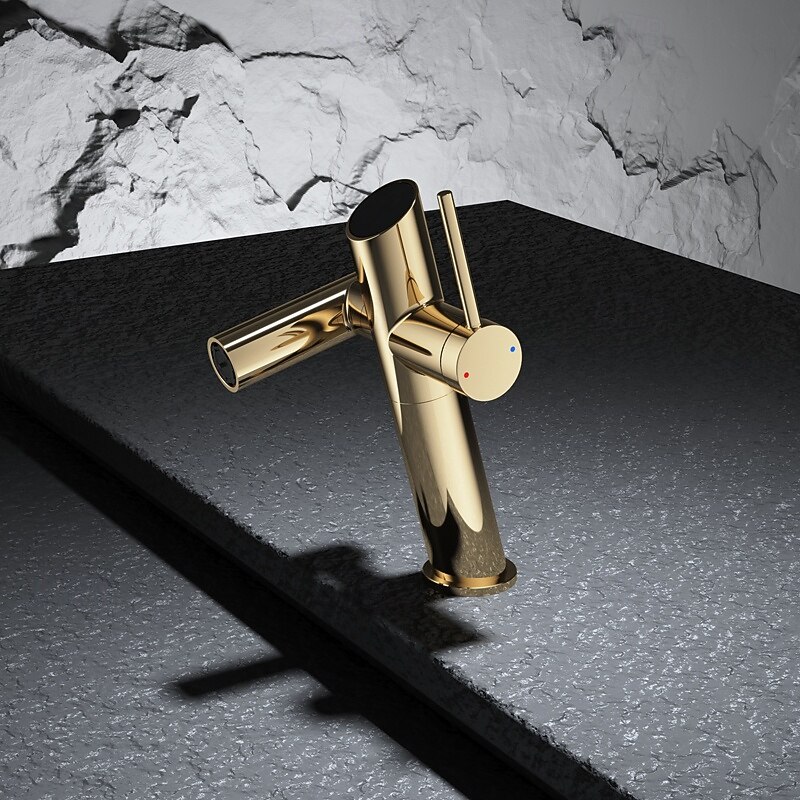 Bathroom Sink Faucet - Classic Nickel Brushed / Electroplated / Painted Finishes Centerset Single Handle One HoleBath Taps