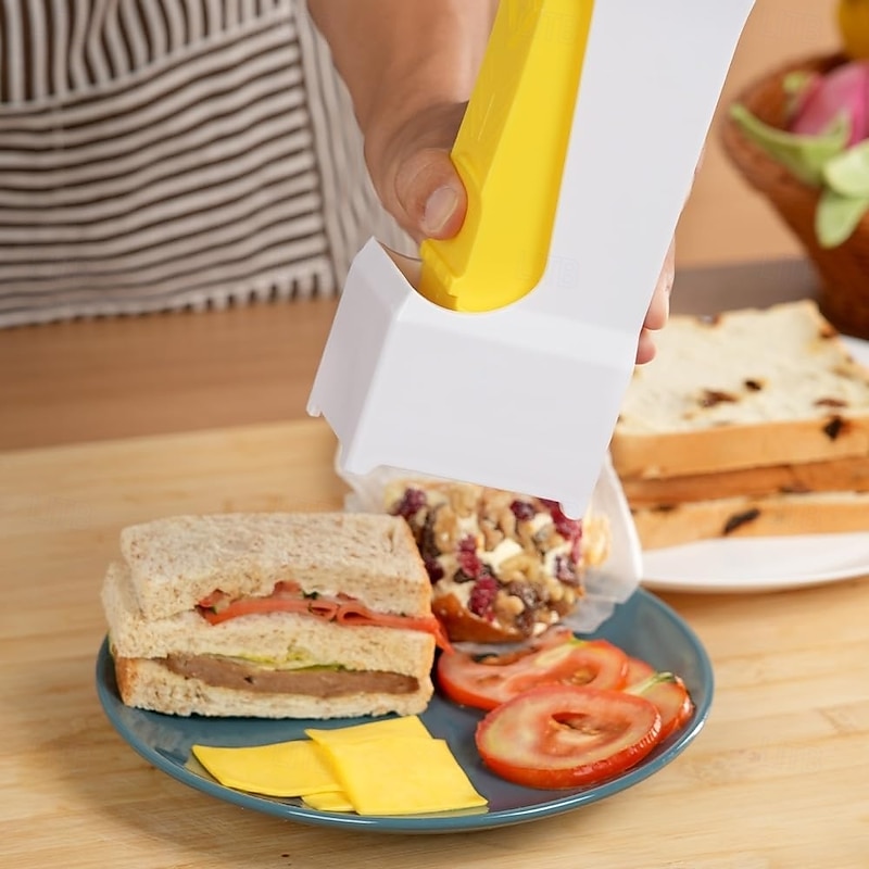 Stick Butter Cutter ABS One Click Butter Cheese Dispenser with Stainless Steel Blade for for Quickly Making Bread, Cakes, Breakfast4