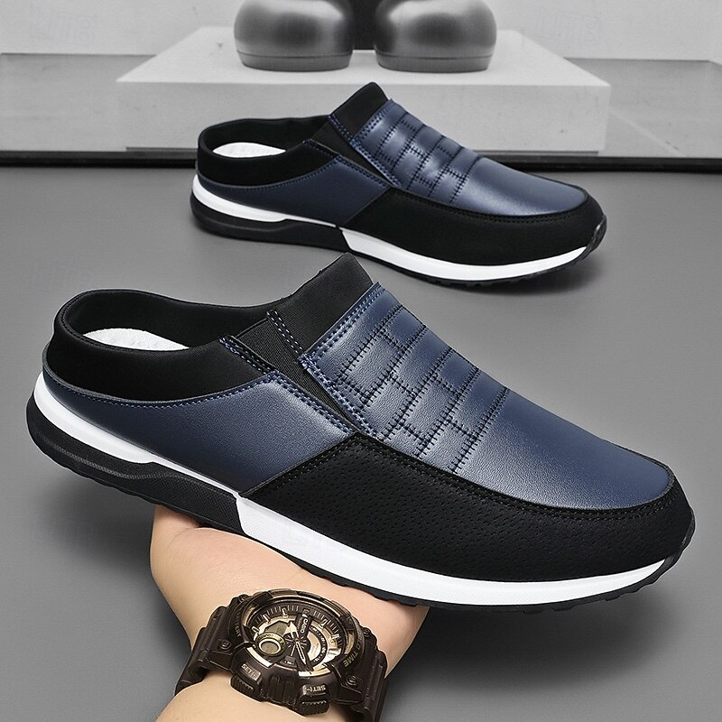 Men's Navy Slip-On Sport Loafers – Lightweight Casual Walking Shoes for Daily Errands, Travel and Driving3