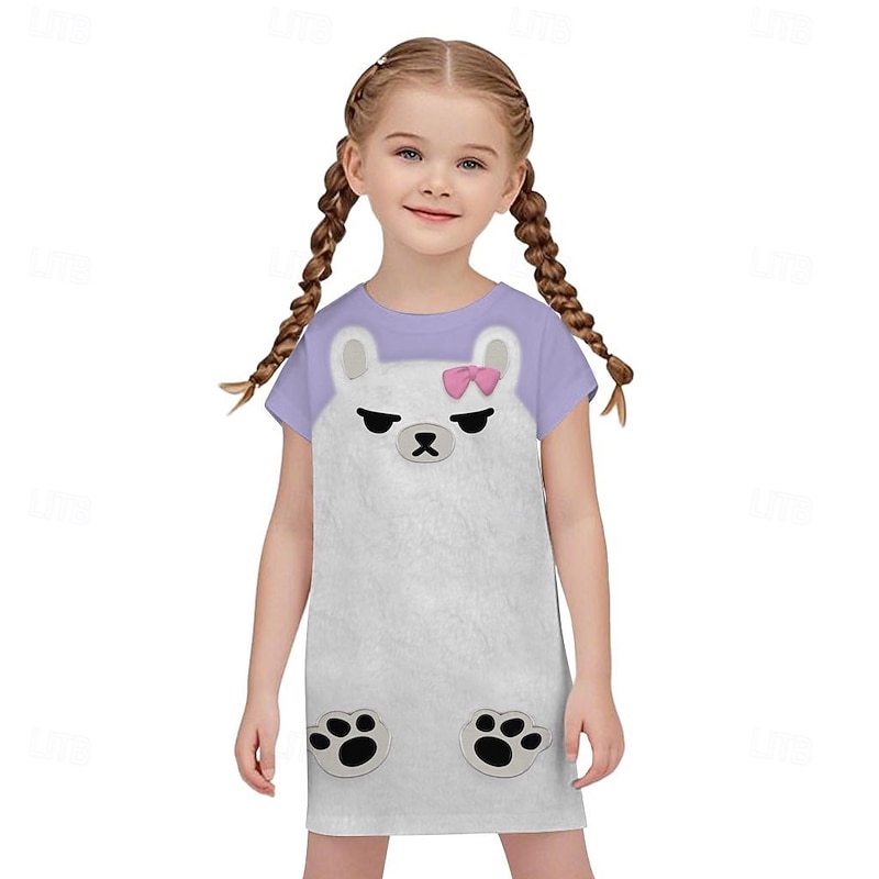 Korean Idol Inspired Pop Star T-shirt Pajamas Fancy Dress Virtual Idol Movie Cosplay for Girls' Kid's Halloween Carnival Performance Comic Con Anime Expo