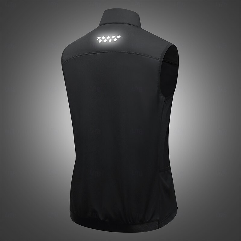 WOSAWE Autumn/Winter Fleece-Lined Warm Windproof Vest with Multiple Pockets Retro Cold-Resistant and Water-Repellent Sleeveless Jacket BD2314